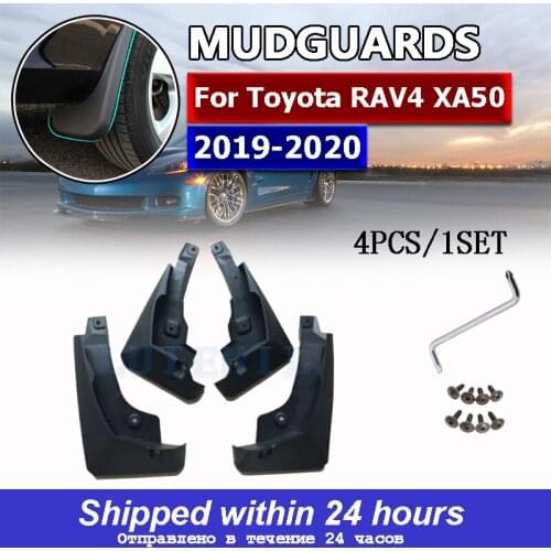 4Pcs Mud Flaps Splash Guards For Toyota RAV4 2019 2020 XA50 50 RAV 4 Accessories Front and Rear Mudguards Car Styling Auto Acce