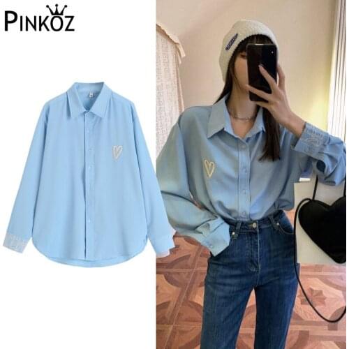 Cechy Daisy Women's Shirts With Embroidery