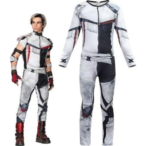 Kids/women costume for cosplay Descendants 3 Evie Mal Audrey Jay Carlos costumes zentai funny party Halloween 3D boys Jumpsuits