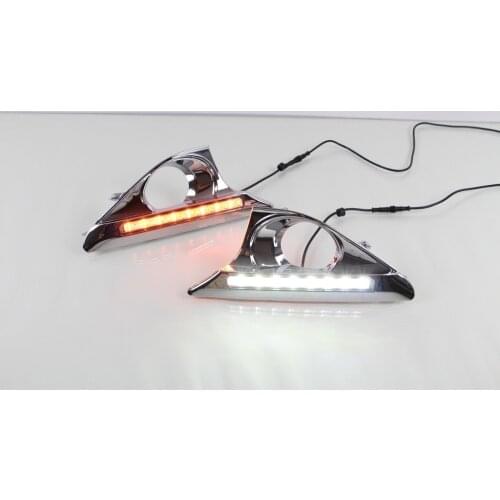 Led drl daytime running light for toyota camry 2011-14, 2pcs, 8 led chips, top quality, with dimmer function