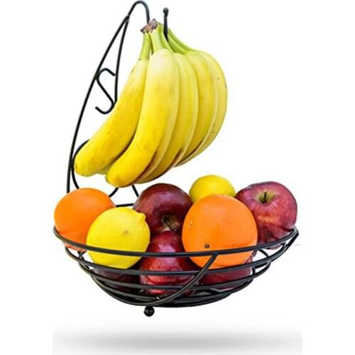New Design Metal Solid Fruit Hanger Iron Holder Stand Sturdy Hanger Display with Hook for Home Storage Home Kitchen Decoration