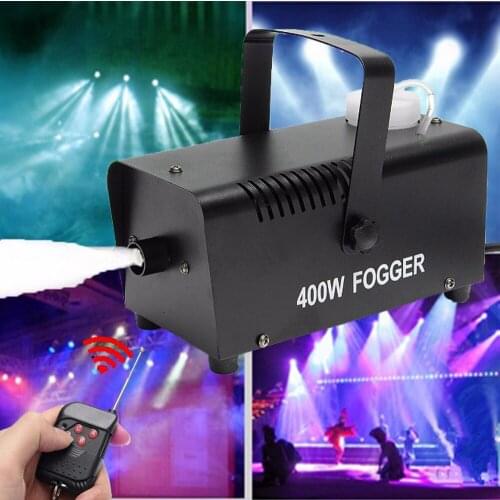 Mini LED RGB Wireless 400W Fog Smoke Mist Machine Effect Disco DJ Party Christmas with Remote Control LED Fogger