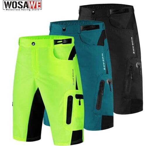 WOSAWE Motorcycles Shorts Quick Dry Breathable Multi-pockets Shorts High Quality Outdoor Sports Motocross Racing Clothing