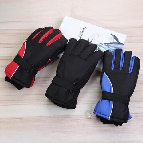 2017 New Winter Outdoor Sports Skiing Gloves Men Riding Plush Keep Warm Knitting Tactics Mens Cycling Windproof Ski Gloves L38