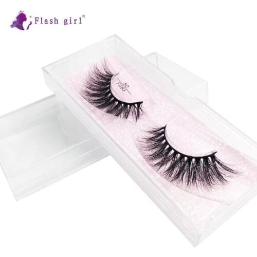 New Arrival 1 Pair 5D Mink Eyelashes Fluffy Wispy Handmade False Eye Lashes Cruelty Free Individual Eyelash Extension FG83