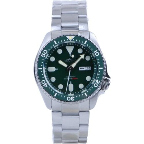 Heimdallr Solid Mens Diving Watch Green Ceramic Bezel Sapphire 200M Water Resistance NH36A Automatic Movement Mechanical Watch