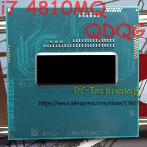 Original Intel Core i7 4810MQ QDQG QS CPU i7-4810MQ processor 2.8GHz-3.8GHz L3=6M Quad core free shipping ship out within 1 day