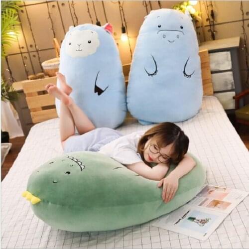 70 cm Dinosaur pillow plush toys cute pig doll girls bed holding a sleeping doll long pillow cushion doll