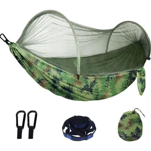 Camping Hammock Garden Anti Mosquito Bites Home Use Swing Sleeping Hanging Chair Outdoor Hiking Hunting Travel Portable Hang Bed