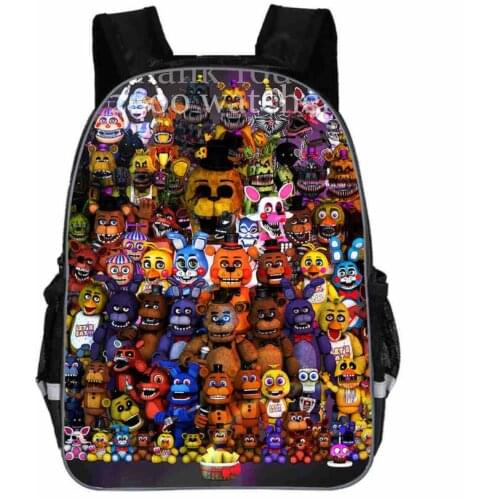 Freddy Backpack Animal Anime FNAF Chica Foxy Undertale Sans Casual School Bags Toddlers Boys Girls Teenager Mochila Gift Bolsa