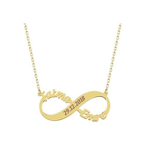 Silver Infinity Double Is Necklace