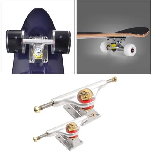 Skateboard Trucks Aluminum Alloy Premium PU Bushings Professional Longboard Truck Replacements