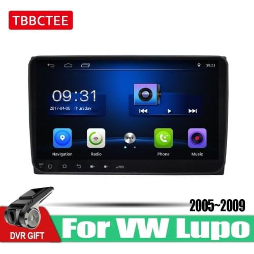 TBBCTEE car gps multimedia player For Volkswagen VW Lupo 2005~2009 car Android navigation raido video audio player stereo audio