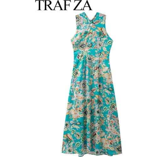 Летние платья с рукавами TRAFZA China At AliExpress