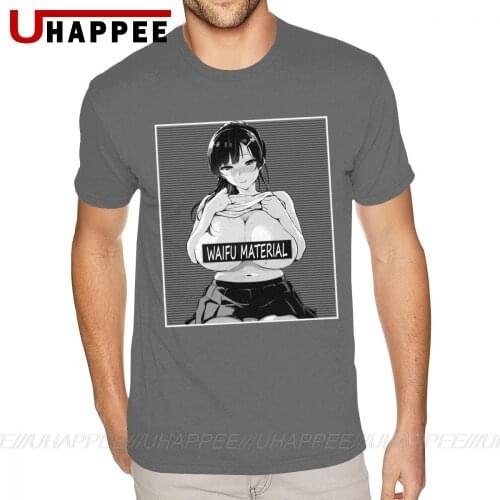 Waifu Material Anime Hentai Ahegao Busty Girl Tee shirts Couple 3D Print T Shirts Mens Short Sleeve Low Price Brand Merch