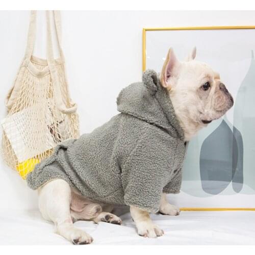 Winter Pet Coat Pug Clothes Welsh Corgi French Bulldog Clothing Dog Hoodie Poodle Bichon Pomeranian Schnauzer Pet Outfit Garment