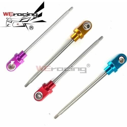 1pair 130MM Steel GTX Shock Shafts with Precise Rod Ends TRA7763 for TRAXXAS 1/5 X-MAXX Monster Truck Upgrade Parts