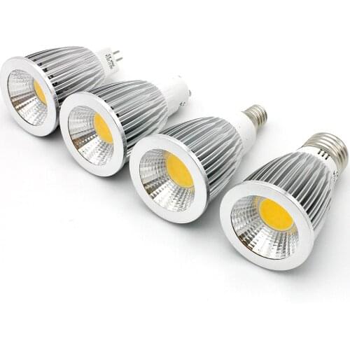 2pcs Ampoule COB LED Spotlight GU10 3W 5W 7W E27 Dimmable E14 Bombillas 85-265V Light Lamp MR16 AC DC 12V LED Bulb Lamparas