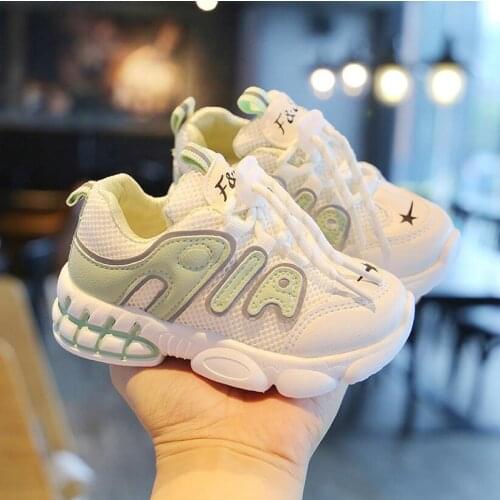 2020 Autumn New Boys Girls 1-8 years old tide kids shoes soft bottom Fashion Breathable Sneakers Non-slip Toddler Running Shoes
