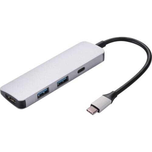 4 in 1 Usb Por Hub Type-C Hub Usb 3.0 Hub With HDM I+USB 3.0*2+PD3.0