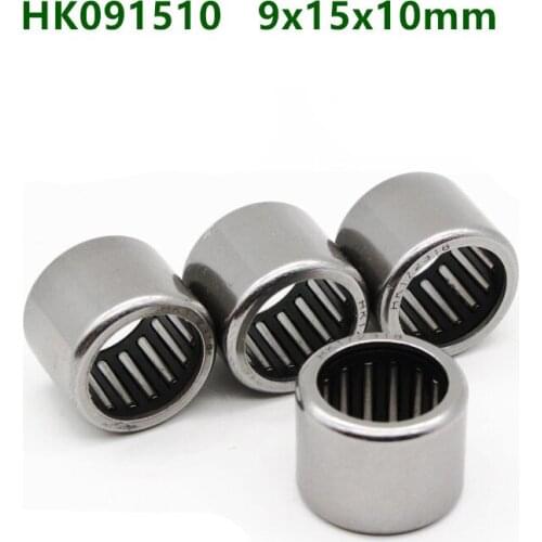 50pcs/100pcs high quality needle bearings HK091510 HK09x15x10 9mm x 15mm x 10mm drawn cup needle roller bearing 9x15x10mm