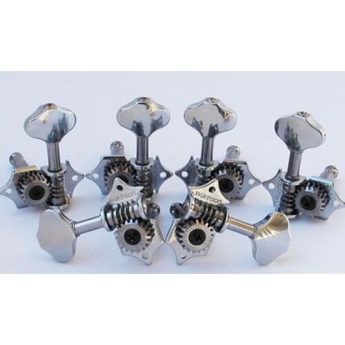 WJ-28N Vintage Chrome Open Gear Butterbean Guitar Tuners Machine Head Guitar Parts 19:1 Gear Ratio