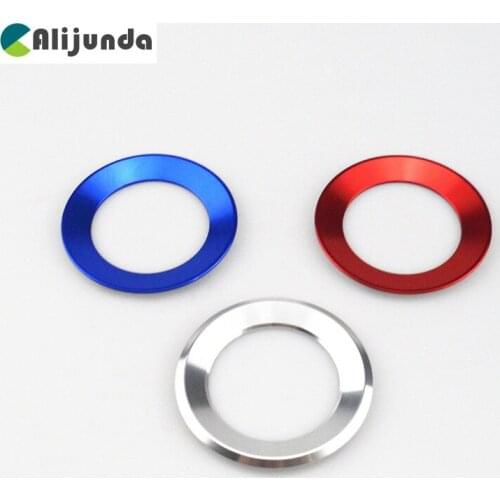 Car Styling Steering Logos Emblems Ring Decoration Stickers VW Passat for Volkswagen b7 b8 Bora POLO GOLF 6 7 Jetta MK6 RS