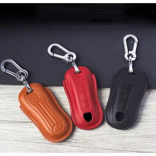 Car key case key cover For porsche panamera macan boxster cayenne 971 911 718 9YA car accessories car interior new keychain