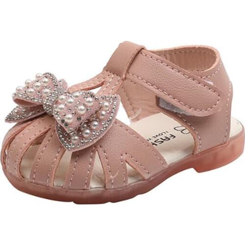 Baby sandals boys and girls' shoes summer 1-3 year old childrens breathable and non slip soft sole toddler shoes