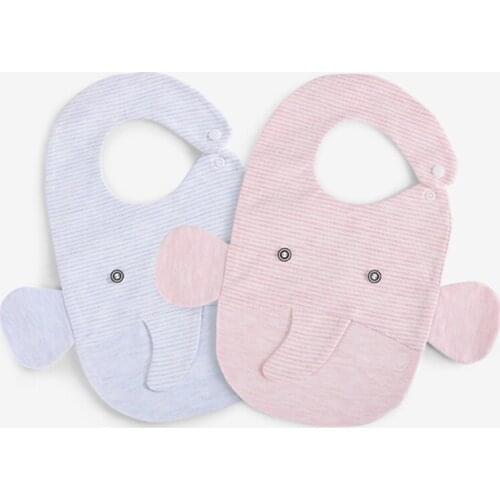 Baby Bibs Apron Girls Boys Cute Elephant Bibs Saliva Towel Burp Cloths Children Clothing Towel Kids Bandanas