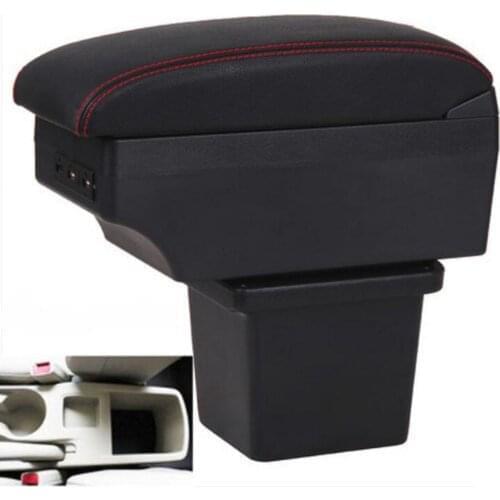 For Hyundai Elantra Touring i30 i30cw armrest box central Store content box car-styling decoration accessory With cup holder USB