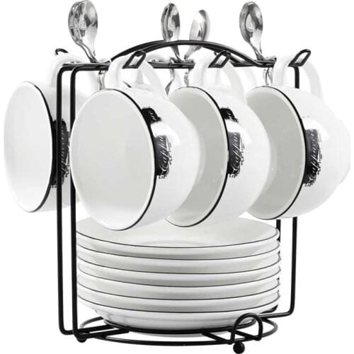 European cup coffee set bone china Cup Mug Cups and saucers spoon coffee pod holder tea cup set Teatime Afternoon tea party