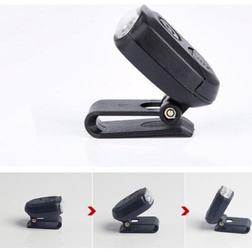Cap Hat Light 3-LED Headlamp Rotatable Ball Cap Visor Light Hat Light Hands Free for Hunting Camping Fishing xobw