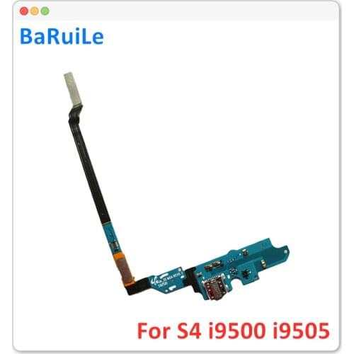 BaRuiLe 10pcs Charging Port Flex Cable for SamSung Galaxy S4 i9500 i9505 i337 i9502 M919 L720 USB Dock Connector Parts