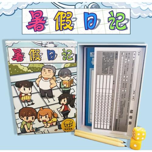 Natsumemo Board Game Cards Summer Vacation Diary