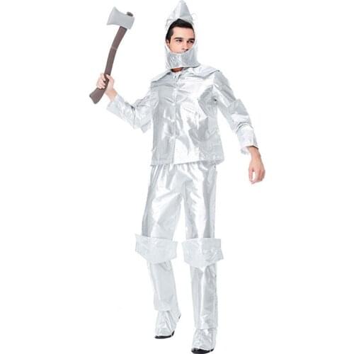 Halloween The Tin Man Costume Men Hickory Cosplay Christmas Purim Carnival Parade Nightclub Bar Masquerade Role play Party Dress