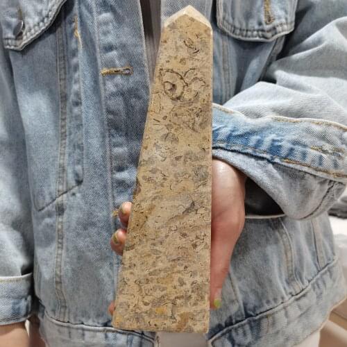 About22.5cmCrystal Point Natural Stones Tower Clear Quartz Amethyst Healing Stone Energy Ore Mineral Obelisk Wand Home Ornaments