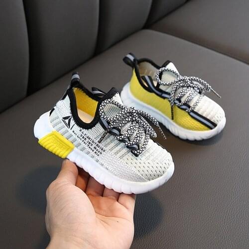 2020 Autumn Children Shoes Boys Girls Sport Shoes Breathable Infant Shoes Sneakers Soft Bottom Non-slip Casual Kids Shoes