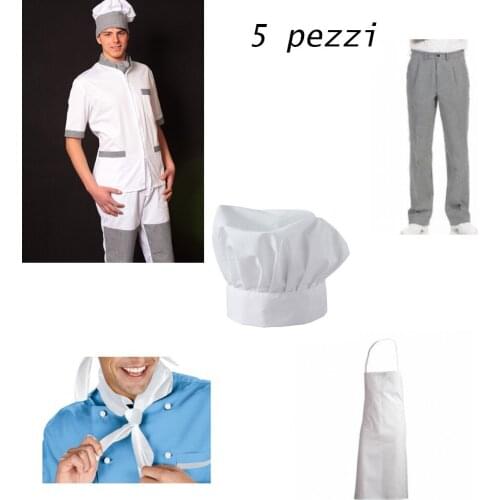 Uniform chef summer half sleeves full lot rotisserie restaurant