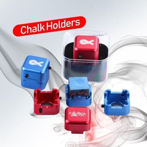 Magnetic Billiard Chalk Holder High-end Pool Snooker Chalk Holder with Chalk Two Colors Billiard Accessories for Dropshopping