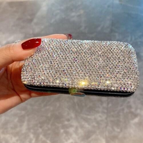 Trimming Nail Clippers Scissors Set Diamond Groove Pedicure Olecran Podiatry Toenail Dead Skin Pliers Storage Tool Artifact