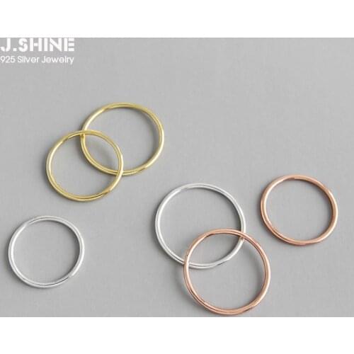 JShine Minimalism 925 Sterling Silver Knuckle Finger Ring Simple Lines Gold Silver Rose Gold Ladies Rings for Women Fine Jewelry