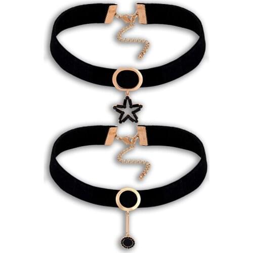 2021 Trendy Leather Necklace black Color Link Necklace Chain Choker Necklace for Women Accessories Fashion Jewellery