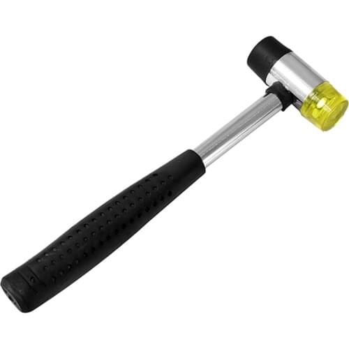 LMDZ 22cm Double-Faced Soft Mallet Rubber and Nylon Faced Hammer Mallet for Home Improvement Glazing Window Beads Tool Hand Tool