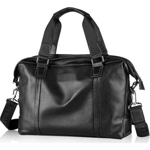 Luxury Cowhide mens business briefcase / Genuine leather man vintage cross-body one shoulder handbag / Luxury leather bag