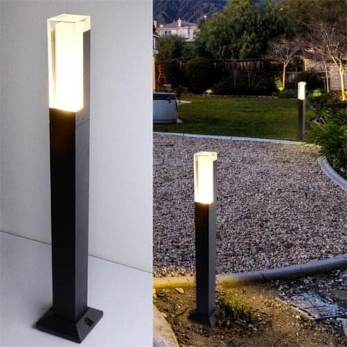 12W COB LED Exterior Bollard light 600MM 800mm outdoor floor light for garden IP67 waterproof DC12V AC85-265V led lawn light