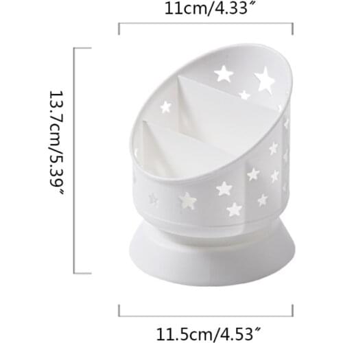K92C Desktop Pen Holder Cartoon Hollow-out Stars Style Students Stationery Storage Holder Large Capacity Office Supplies