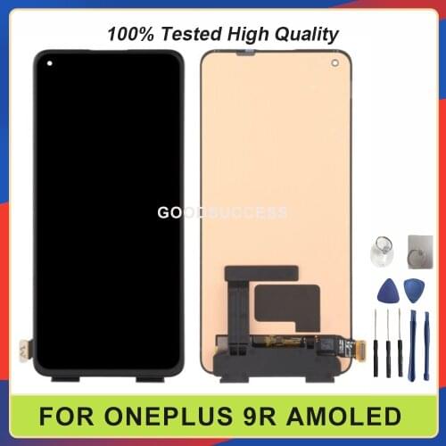 100% Tested Original 6.55'' For Oneplus 9 LCD 1+9 R Display Touch Screen Digitizer Glass Assembly Free Tools