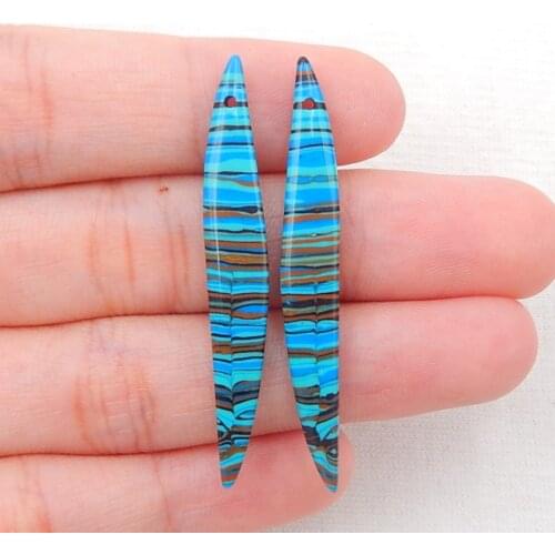 Charms Jewelry Natural Rainbow Asper fashion Woman Earrings Bead Sets Beads For Jewelry accessories 43x6x3mm,2.4g