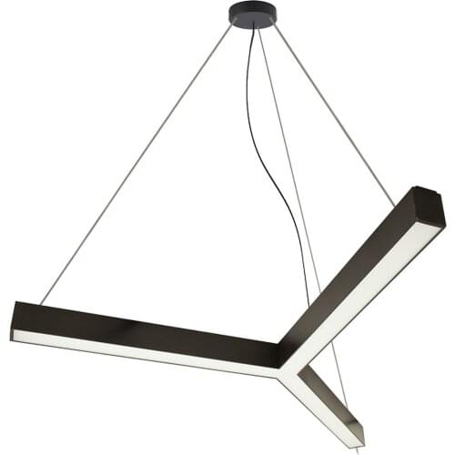 Pamir Lighting 6x6,3W L:1000mm Y Type Suspended LED Lighting Fixture PL7SY22L15C Energy Saving Light Decorative Design